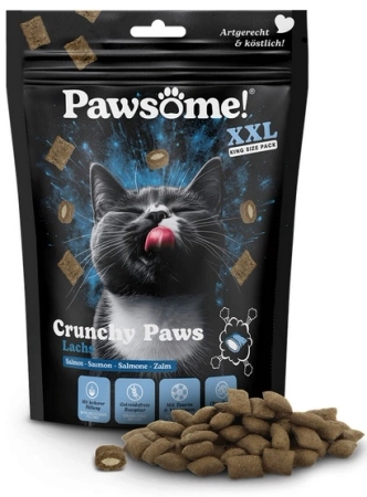 Pawsome Crunchy Paws Przysmak dla Kota Łosoś 150g