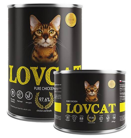 Lovcat Karma Dla Kota Pure Chicken 200g