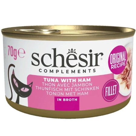 Schesir In Broth Karma Dla Kota Tuńczyk z Szynką 70g