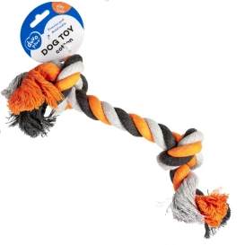 Duvo+ Zabawka dla Psa Sznur 2 Węzły Pomarańczowy 26cm