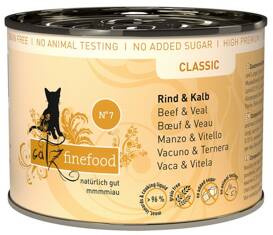 Catz Finefood Classic N07 dla Kota Wołowina Cielęcina 200g