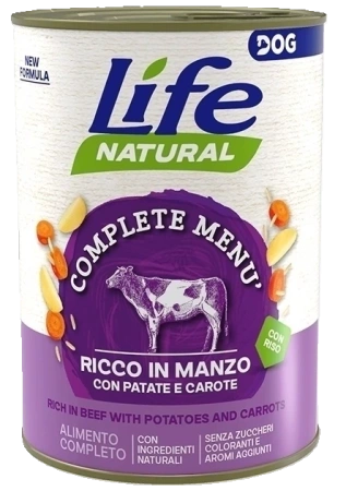 Life Dog Karma Dla Psa Wołowina Ziemniaki Marchew 3x400g