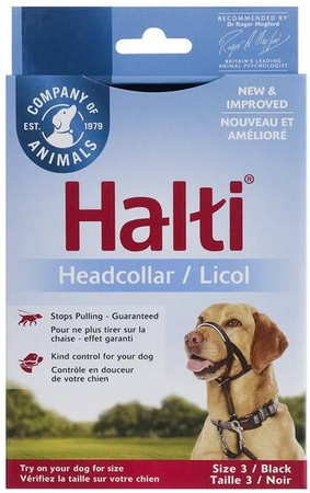 Halti Kantarek Obroża Dla Psa Uzdowa 3 Czarna