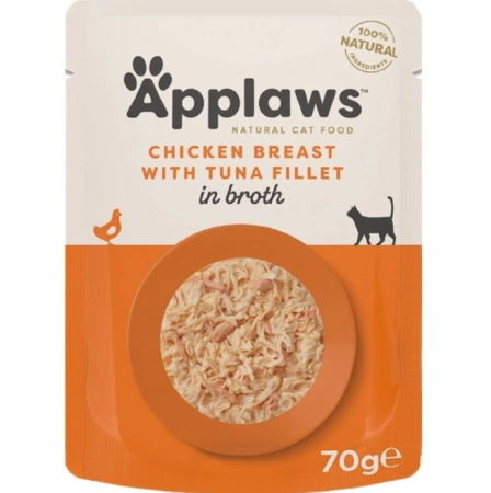 Applaws Karma Dla Kota Tuńczyk Kurczak w Bulionie 70g