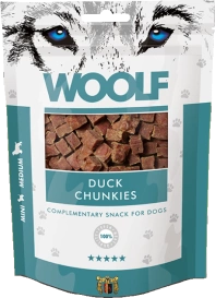 Woolf Przysmak Pies Duck Chunkies, 100g