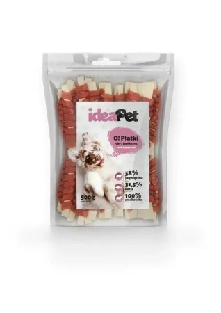 IdeaPet Przysmak dla Psa Płatki Ryby z Jagnięciną 500g