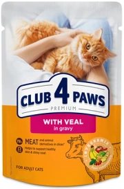 Club4Ł Kot saszetka 100g Adult Cielęcina W Sosie