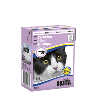 Bozita z Krewetkami kawałki w sosie kartonik 370g