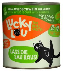 Lucky Lou Lifestage Karma dla Kota Wołowina Dzik 800g