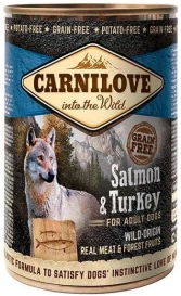 Carnilove Dog Wild Meat Salmon & Turkey Adult - łosoś i indyk puszka 400g