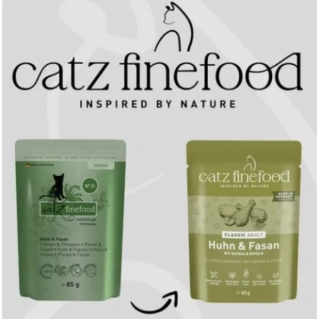Catz Finefood Classic N15 Karma dla Kota Kurczak Bażant 85g