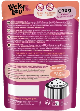 Lucky Lou Extrafood Karma Dla Kota Tuńczyk Bulion 70g