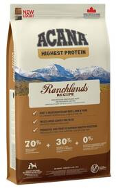 Acana Highest Protein Ranchlands Dog Karma Dla Psa 11,4kg