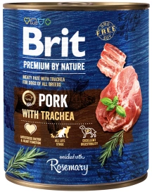 Brit Premium By Nature Puszka 800g Pork Trachea, Rosemary, karma dla psa