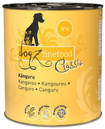 Dogz Finefood Karma Dla Psa N06 Kangur 12x800g
