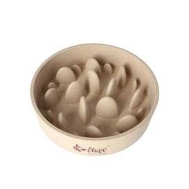 Dingo Bambusowa Miska dla Psa Spowalniająca Beż 410ml 15cm