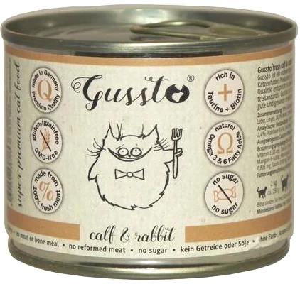 Gussto Karma Dla Kota Alergika Królik 200g