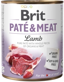 Brit Pate & Meat Dog Lamb puszka 800g