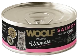 Woolf Ultimate WildCat Karma dla Kociąt Łosoś 85g