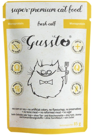 Gussto Karma Dla Kota Alergika Cielęcina 85g