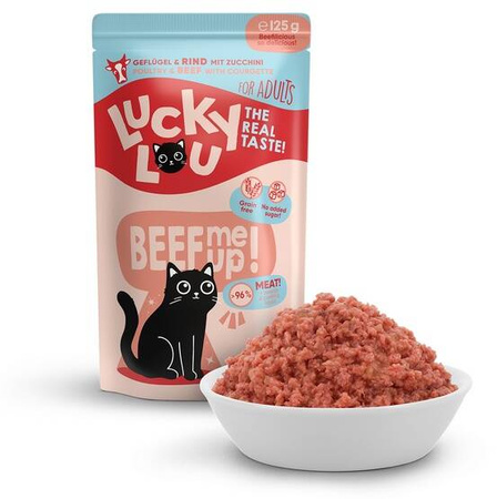 Lucky Lou Karma Dla Kota Drób Wołowina 125g