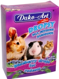 Dako-Art Dropsy Jagodowe dla Gryzoni Karton 75g