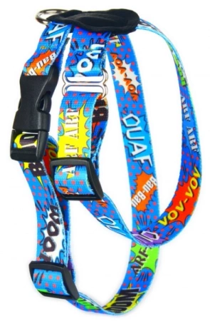 Matteo Szelki Dla Psa Niebieskie Graffiti 25mm 40-60cm