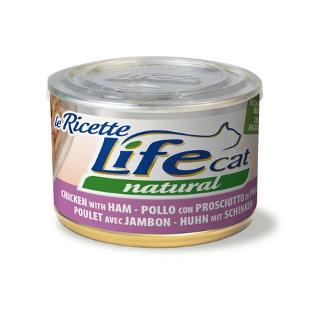 Life Cat Karma dla Kota Kurczak Szynka Fasola Puszka 150g