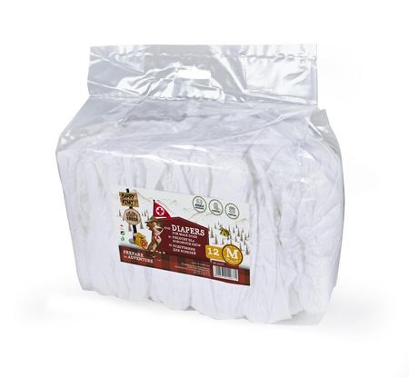 Barry King Pampersy Dla Psów M 46-60cm 12szt.