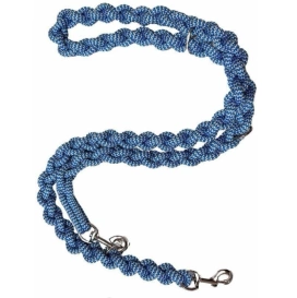 Dino Regulowana Smycz Dla Psa Kostka Niebieska 200cm