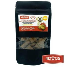 4Dogs Ciasteczka Z Porożem Skóra /Sierść 60g