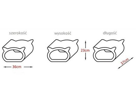 Gattino Drapak Dla Kota 08 Luna Grafit 37x23x36cm