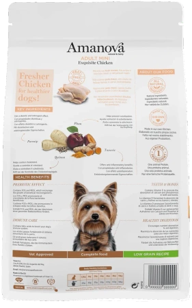 Amanova Mini Exquisite Karma dla Psa Kurczak 7kg