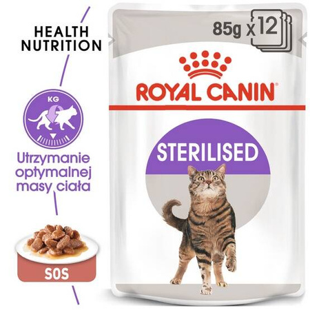 Royal Canin Karma dla Kota Sterylizowanego w Sosie 85g