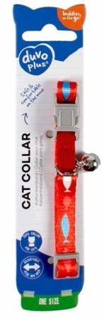 Duvo+ Obroża dla Kota Rybki Mix Kolor 20-30cm/10mm