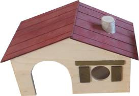 Pino-16 Domek Dla Świnki "Mahoń" Mały