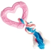 Duvo+ Zabawka Dla Psa TPR Pastel Serce z Liną 14cm