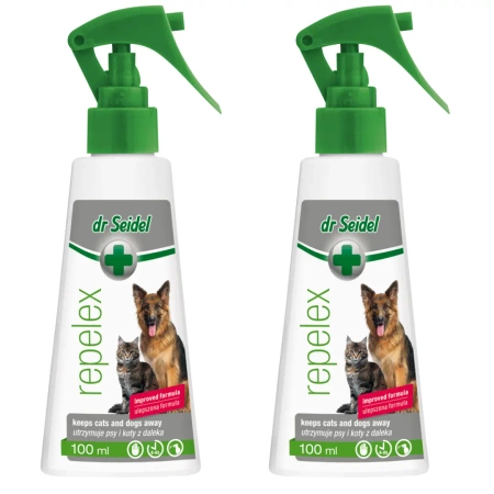 Dr Seidel Repelex Płyn Odstraszający Psa Kota 2x100ml