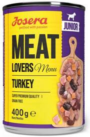 Josera Meat Lovers Menu Karma dla Szczeniąt Indyk 400g