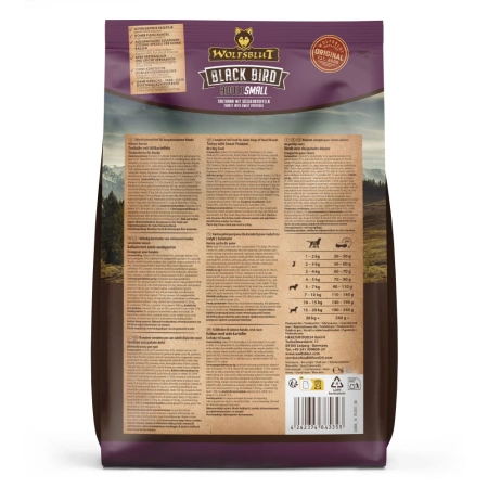 Wolfsblut Karma Dla Psa Black Bird Small Indyk 2kg