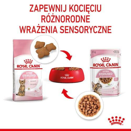 Royal Canin Kitten Sterilised Karma Mokra Dla Kociąt Sos 85g