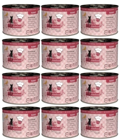 Catz Finefood Karma Dla Kota Gęś Indyk 12x190g