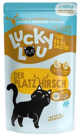 Lucky Lou Karma Dla Kota Drób Jeleń 125g