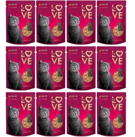 My Love Karma Mokra dla Kociąt Kurczak Sos 12x85g