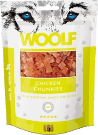 Woolf Przysmak Pies Chicken Chunkies, 100g