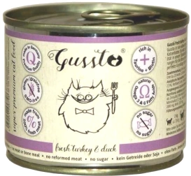 Gussto Karma Dla Kota Alergika Indyk Kaczka 200g