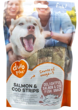 Duvo+ Fish Salmon Cod Strips Przysmak Dla Psa Dorsz 150g