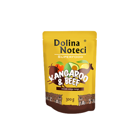 Dolina Noteci Superfood 300g Kangur, Wołowina Saszetka, karma dla psa