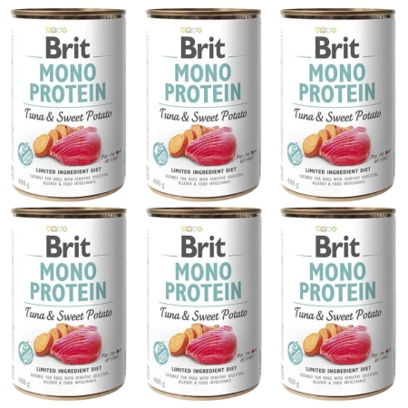 Brit Karma Monoproteinowa dla Psa Tuńczyk Batat 6x400g