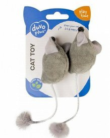 Duvo+ Zabawka dla Kota Myszki Z Ogonem 2szt 16,5x5x4cm